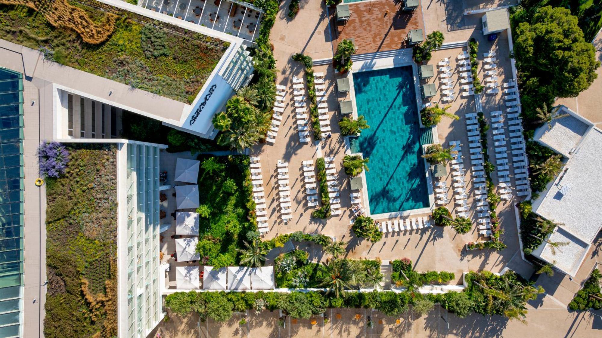 Atzavara Hotel & Spa Санта-Сусанна Экстерьер фото Aerial view of the hotel