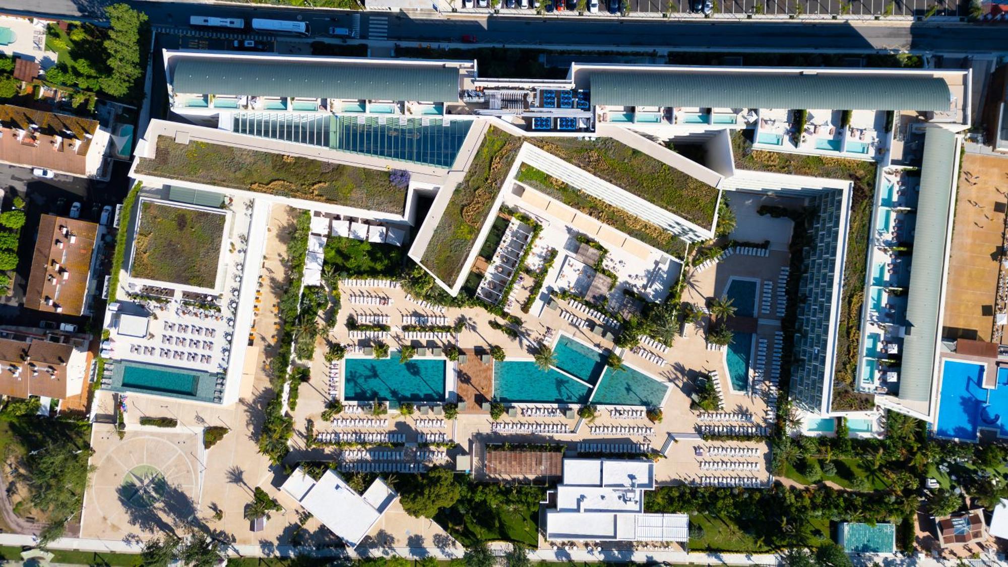 Atzavara Hotel & Spa Санта-Сусанна Экстерьер фото Aerial view of the hotel