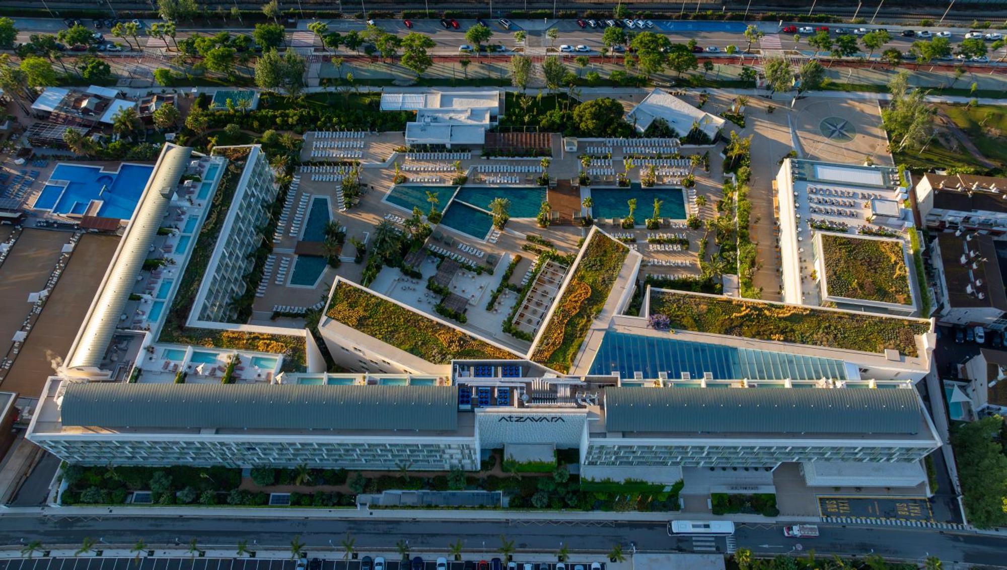 Atzavara Hotel & Spa Санта-Сусанна Экстерьер фото Aerial view of the hotel